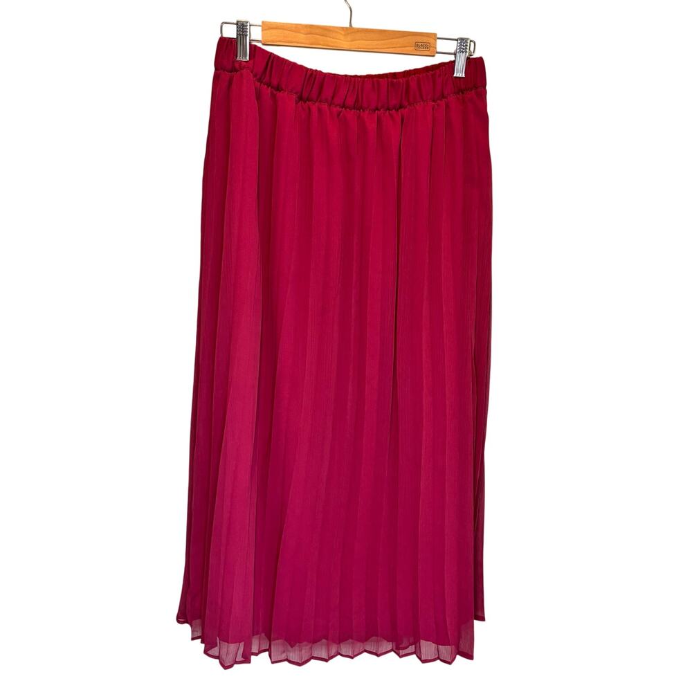 Spartina 449 Pleated Pink Midi Skirt - size Small